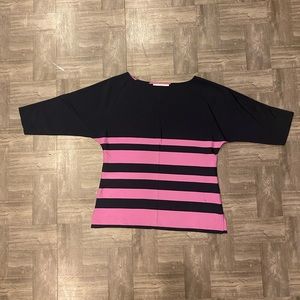 Loft Pink and Black Long Sleeve